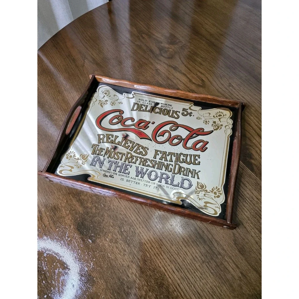 Vintage Coca-Cola‎ Mirror Serving Tray (H4) S#535